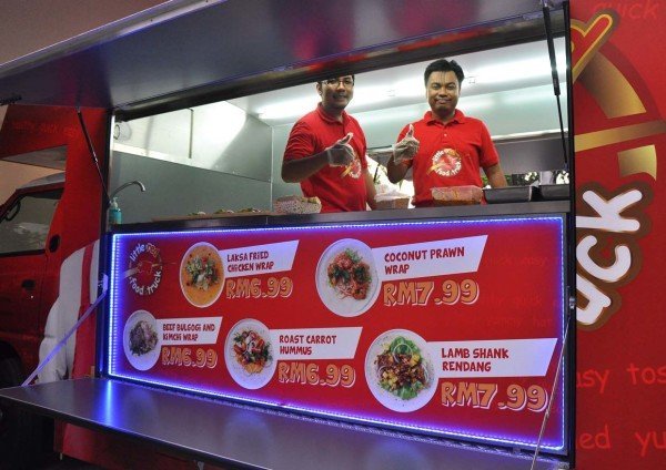 mission foods malaysia australian masterchef winner adam liaw the little red food truck menu
