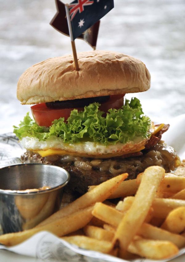 world burger tour hard rock cafe kuala lumpur the aussie burger