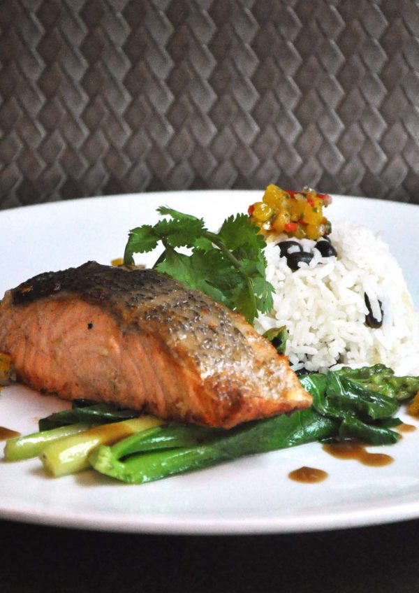 wip western cuisine bangsar shopping centre garlic pan seared salmon