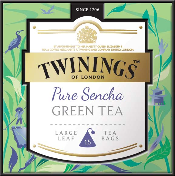 large leaf discovery collection stephen twining pure sencha green tea