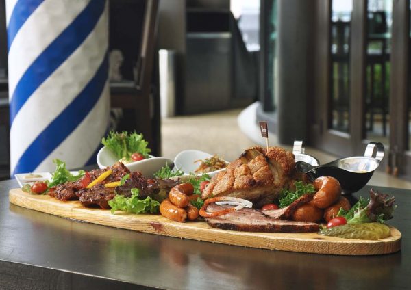 oktoberfest brotzeit german bier bar restaurant festival platter