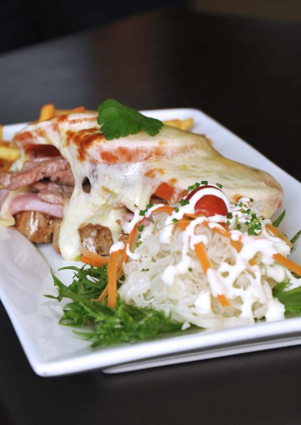 oktoberfest brotzeit german bier bar restaurant mozzarella pork fillet