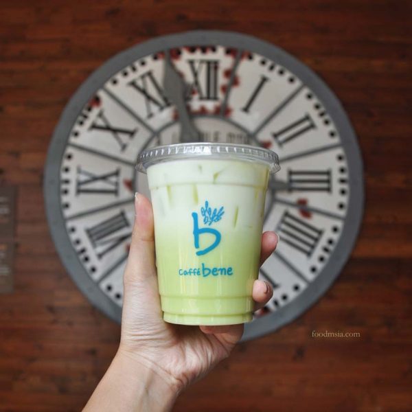 seasonal special menu melon smile caffe bene malaysia melon latte