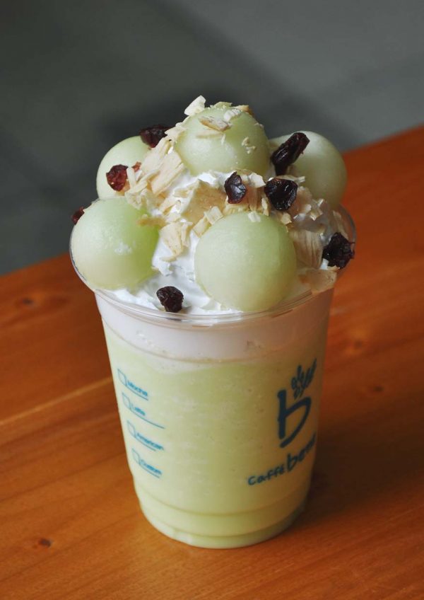 seasonal special menu melon smile caffe bene malaysia melon parfait