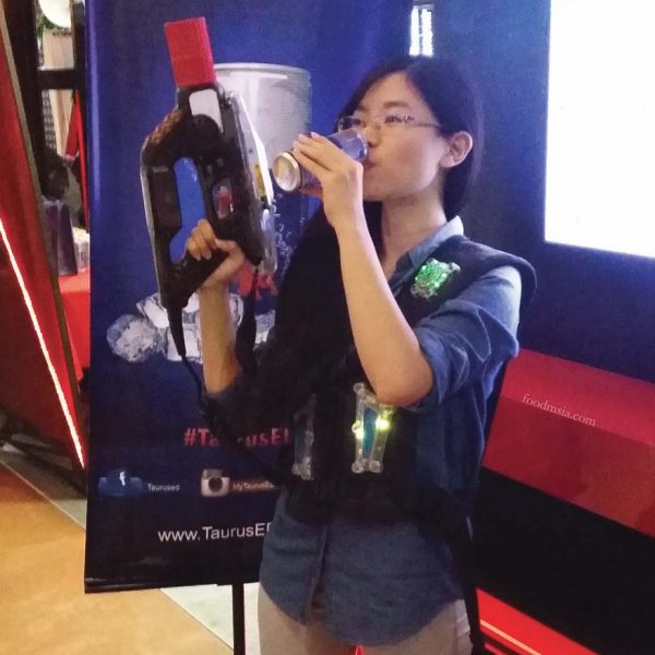 taurus energy drink laser battle game