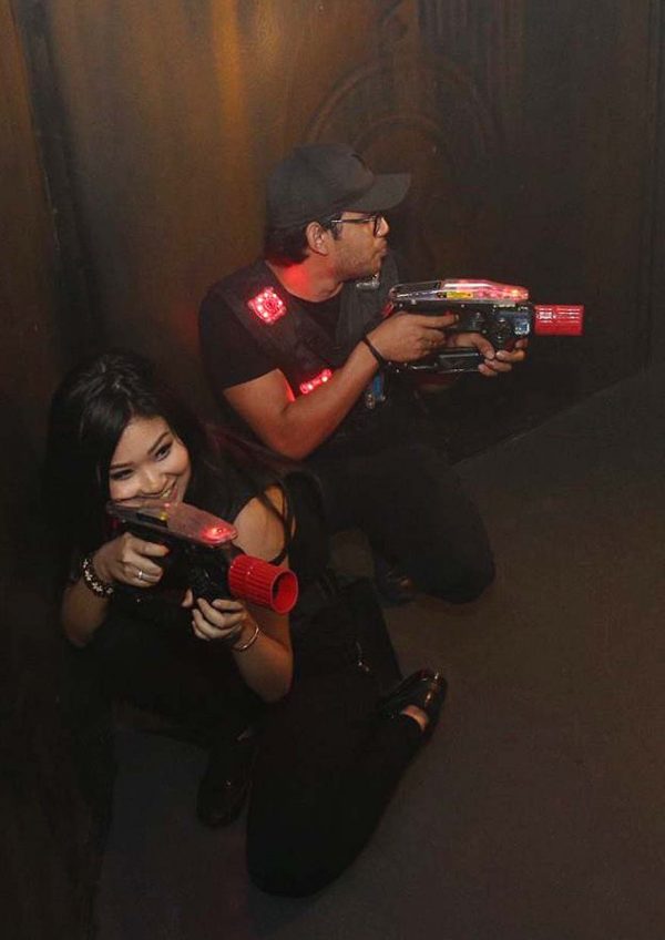 taurus energy drink laser battle game