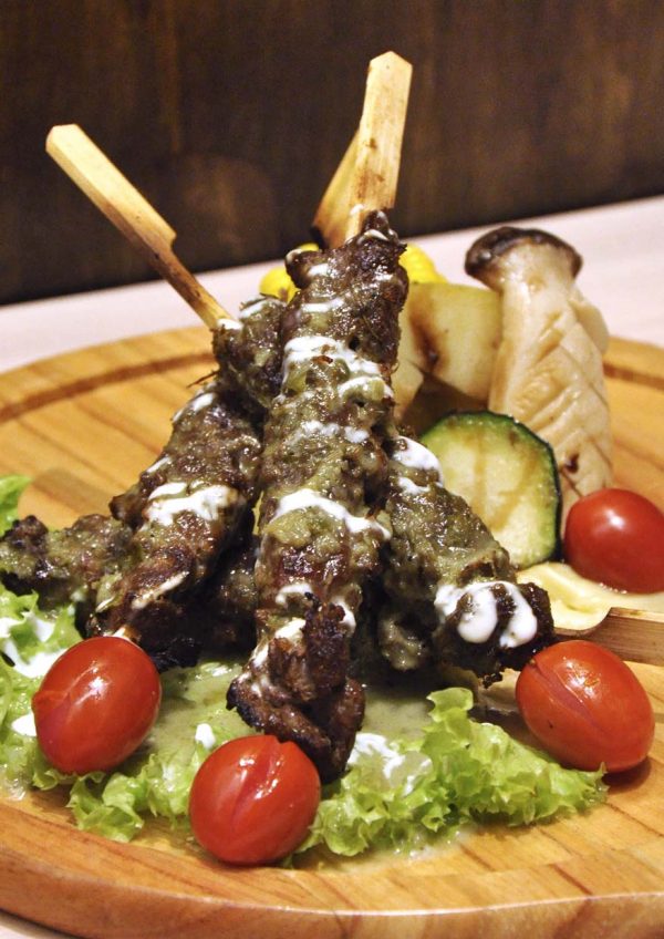 sanoook thai japanese fusion pavilion elite kuala lumpur beef skewer