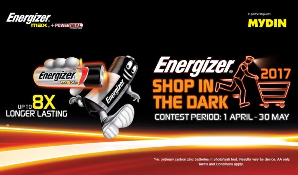 energizer shop in the dark campaign with mydin