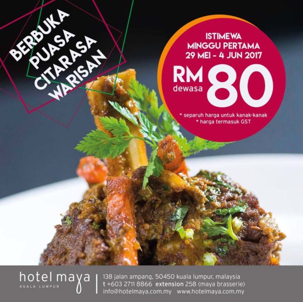 berbuka puasa hotel maya kuala lumpur promotion