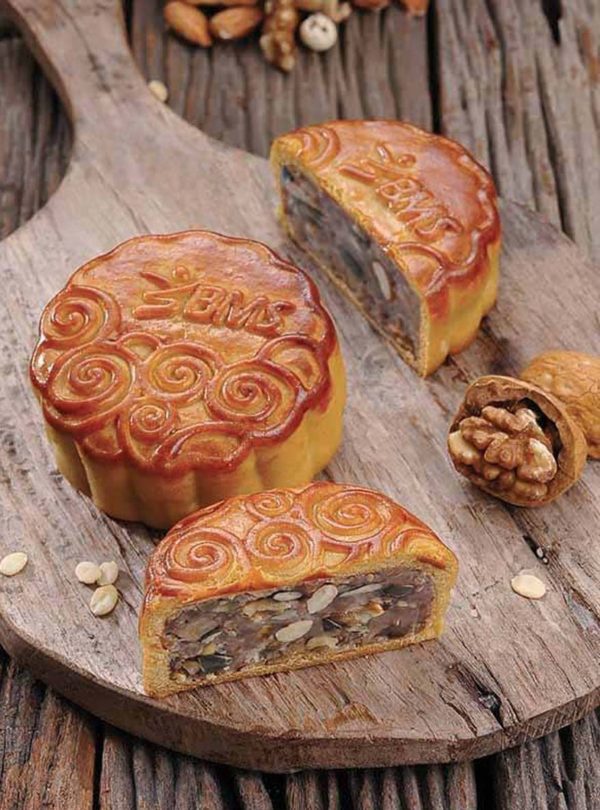 bms organics vegan mooncake mid autumn festival mixed nuts delight
