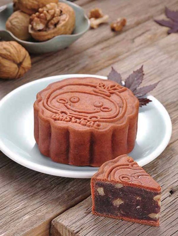 bms organics vegan mooncake mid autumn festival red bean walnut