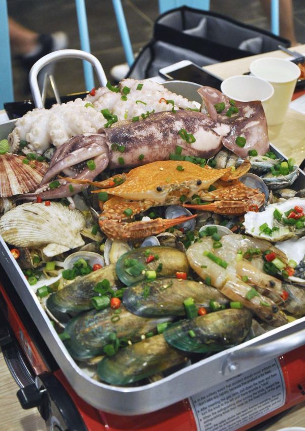 omaya pavilion kuala lumpur korean restaurant busan giant seafood platter