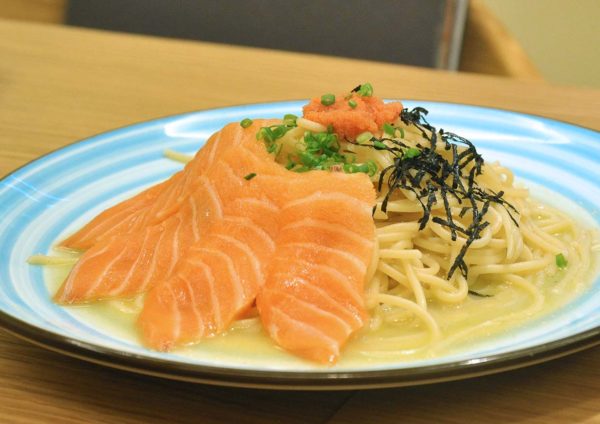 harumi 23 japanese restaurant plaza arkadia desa parkcity salmon mentaiko spaghetti