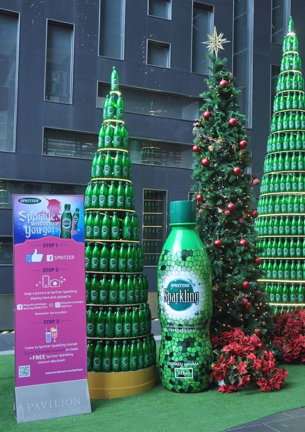 pavilion kl christmas 2017 spritzer sparkling unicorn mocktail