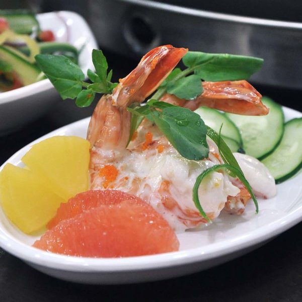 yoogane malaysia korean cuisine christmas menu citron prawn