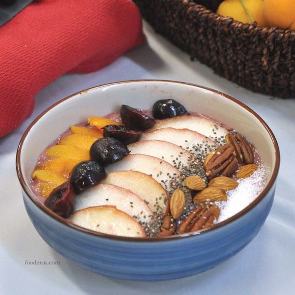 taste australia summer fruits season breakfast smoothie bowl