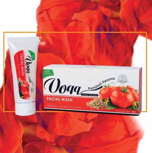 voqq skin care tomato extract facial wash