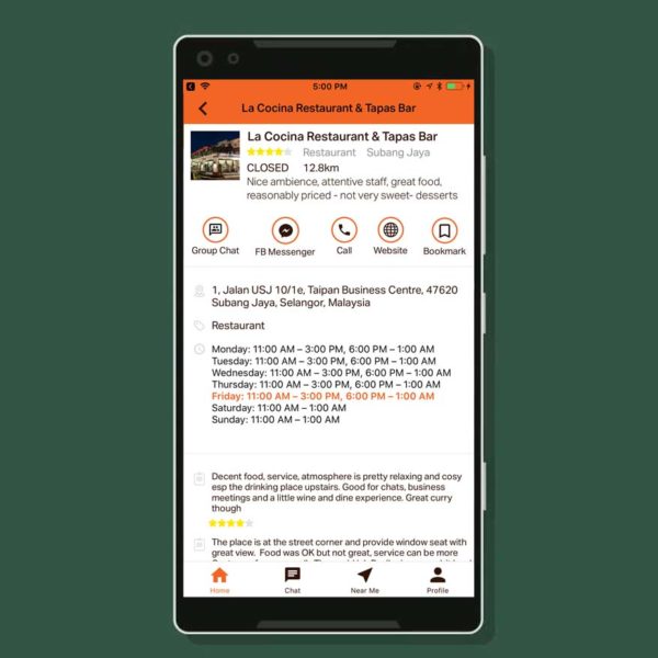 taptab social messaging app business