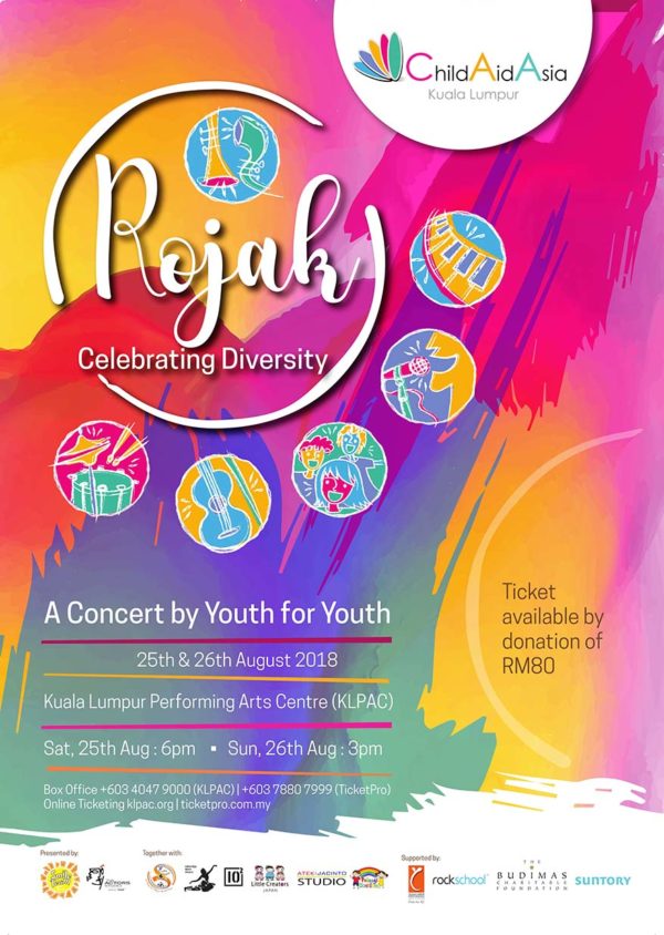 rojak celebrating diversity childaid asia kuala lumpur poster