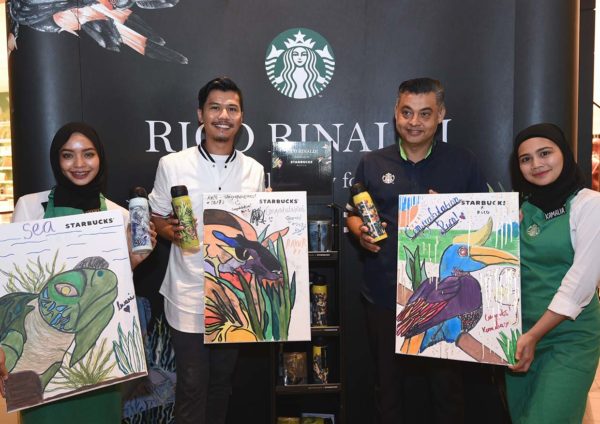 starbucks malaysia rico rinaldi designer collection harimau penyu kenyalang