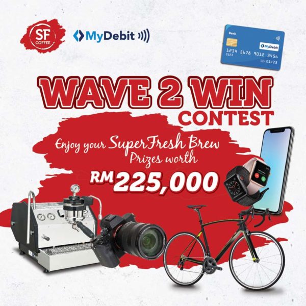 wave2win contest sf coffee mydebit