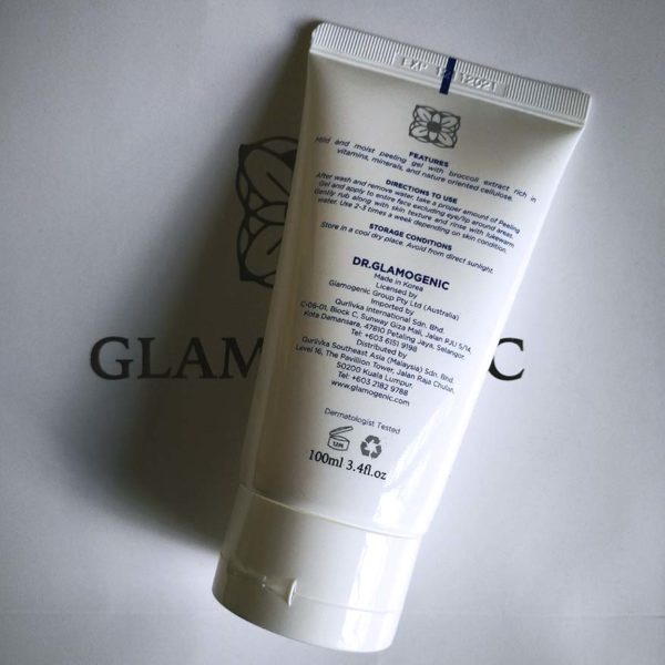 glamogenic australian skincare brand brassica peeling gel instruction