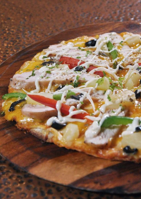 the x bangsar chicken sesame pizza