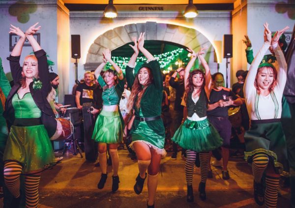 guinness st patrick event the gasket alley performers