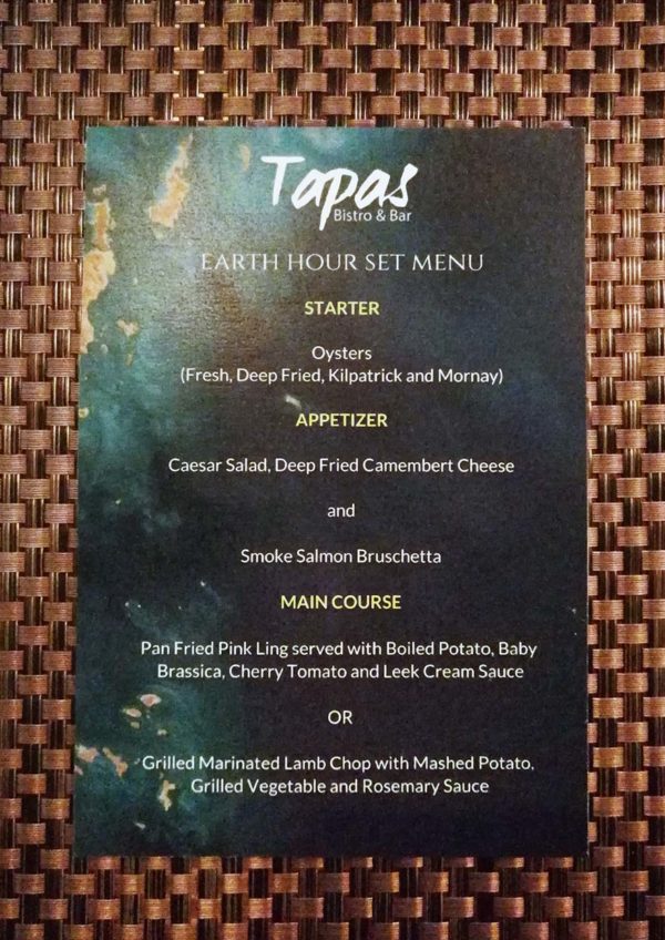micasa all suite hotel kl earth hour tapas bistro bar