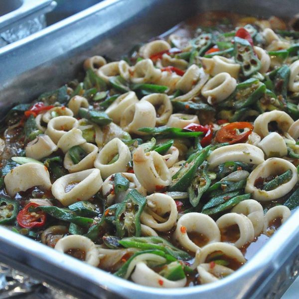 chakri palace thai cuisine ramadan buffet squid belacan sauce