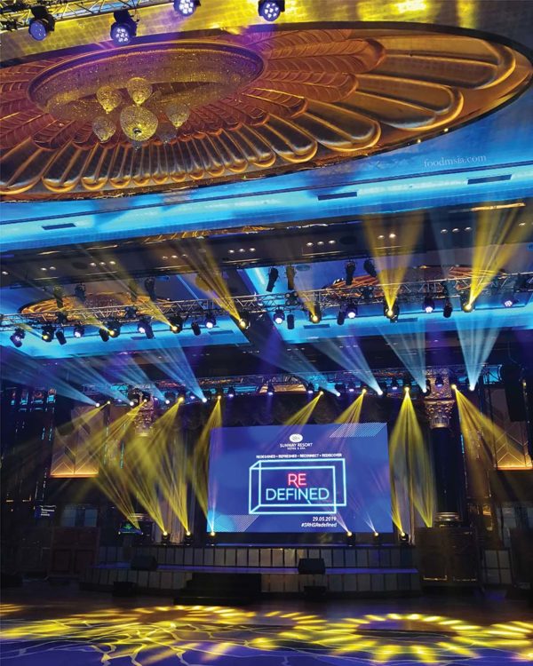 sunway resort hotel spa redefined event showcase lighting