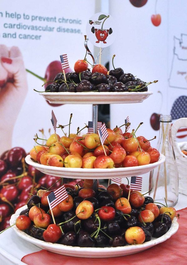 usa northwest cherries platter