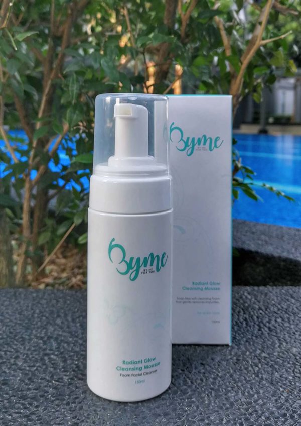 byme radiant glow skincare cleansing mousse