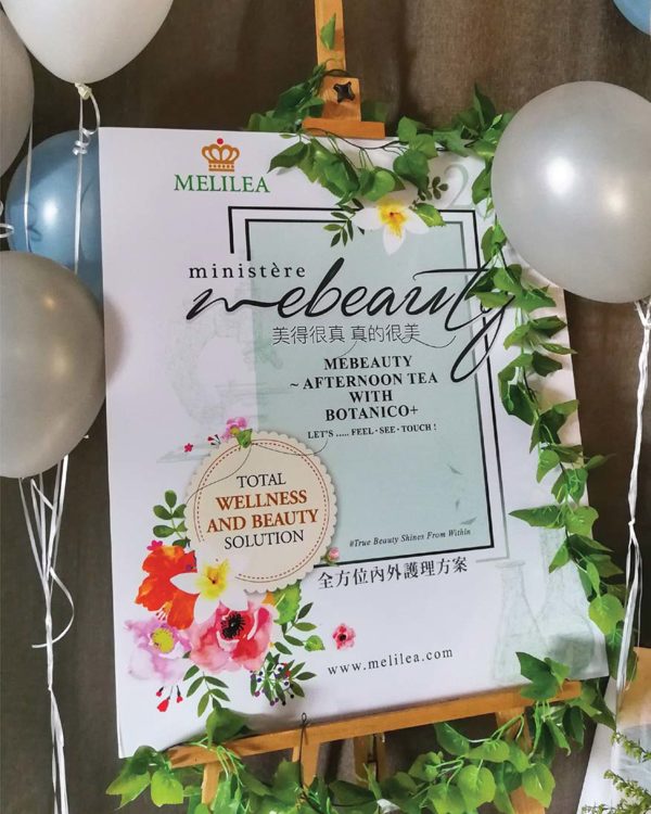 melilea botanico plus ministree mebeauty afternoon tea event