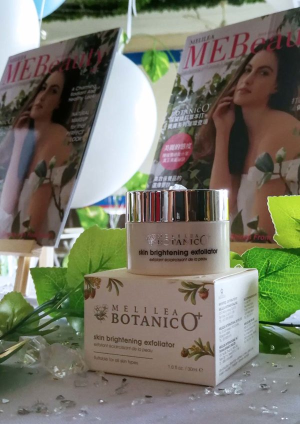 melilea botanico plus ministree mebeauty afternoon tea skin brightening exfoliator