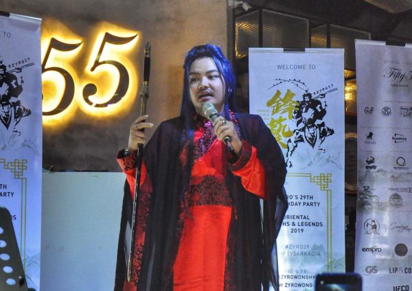 dr zyro wong charity birthday celebration oriental theme custome