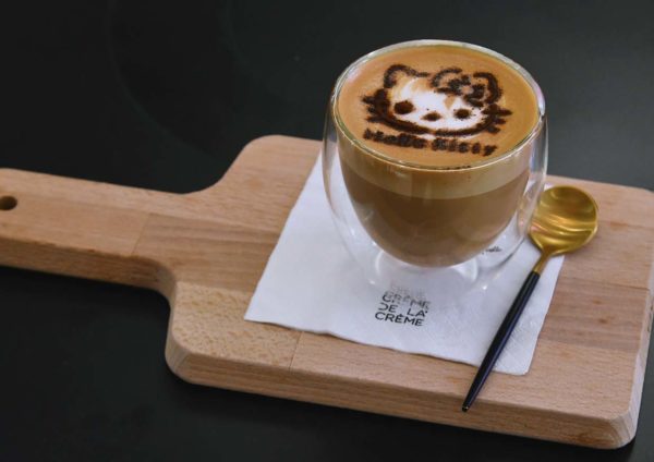hello kitty 45th anniversary creme de la creme damansara uptown latte cappuccino
