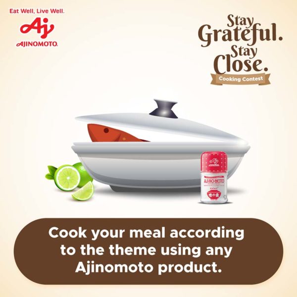 ajinomoto stay grateful stay close cooking contest dish