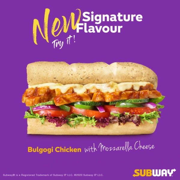 subway malaysia discover and pay forward campaign bulgogi chicken mozzarella cheese