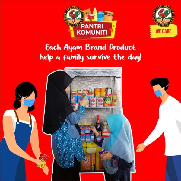 ayam brand with you campaign community pantry nationwide