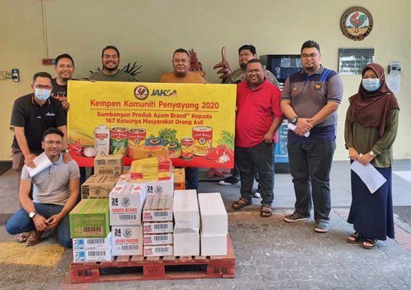 ayam brand with you campaign kampung orang asli changkat bintang csr