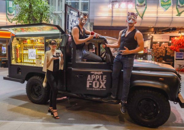 apple fox cider mobile draught truck