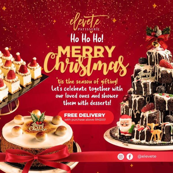 elevete patisserie christmas confectionery free delivery