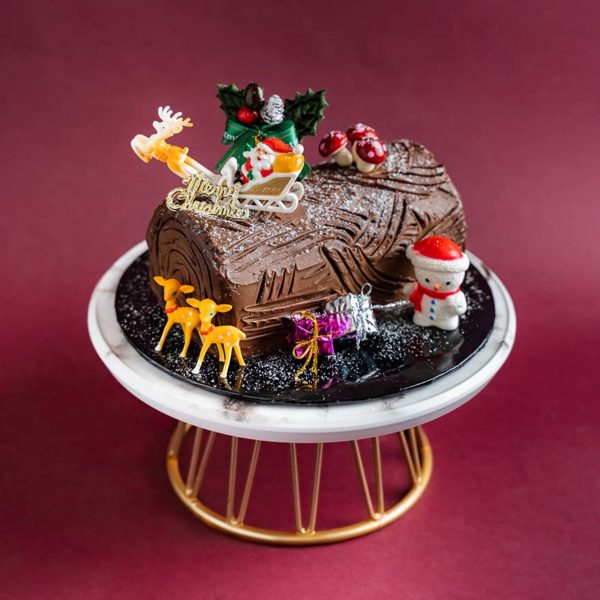 elevete patisserie christmas confectionery log cake