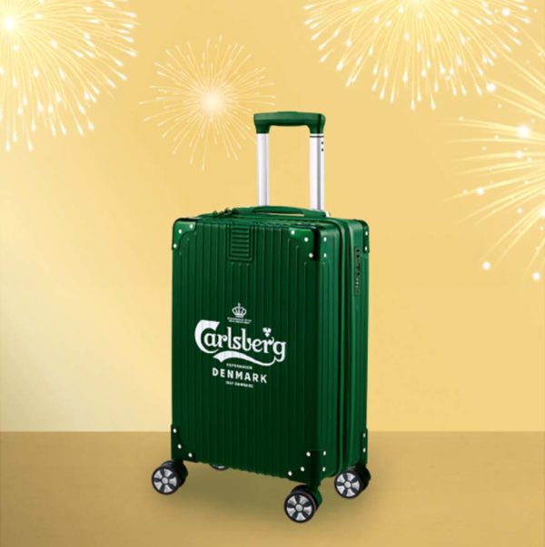 carlsberg malaysia celebrate prosperity cheers together cny 2021 luggage bag