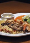 outback steakhouse western cuisine promotional menu chicken and shrimp on barbie