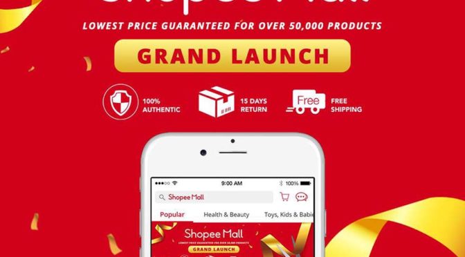 Online Shopping For 300 Leading Brands @ Shopee Mall