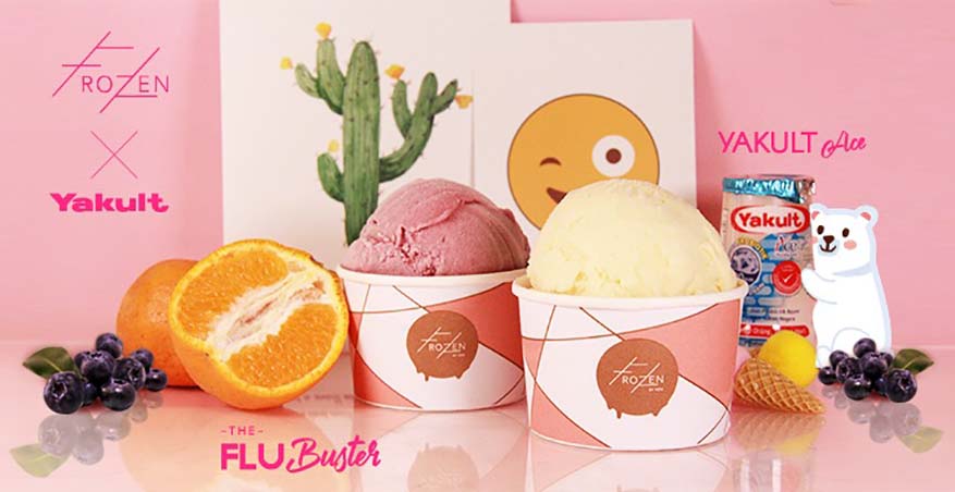 Exclusive Yakult Ace Ice Cream & Flu Buster @ FROZEN