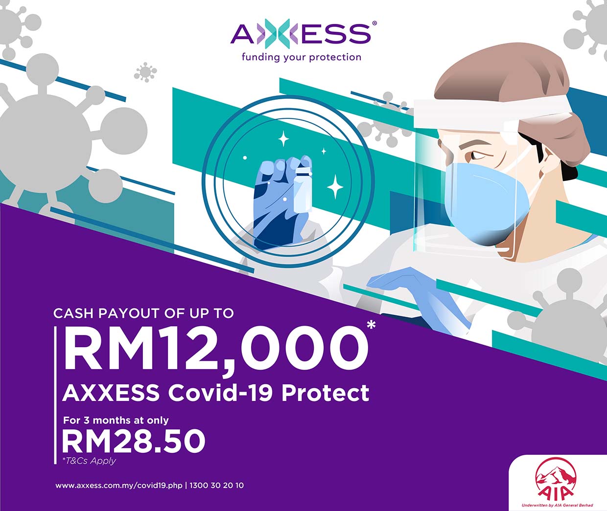 Malaysia’s 1st Dedicated Covid-19 Insurance Plan @ AXXESS