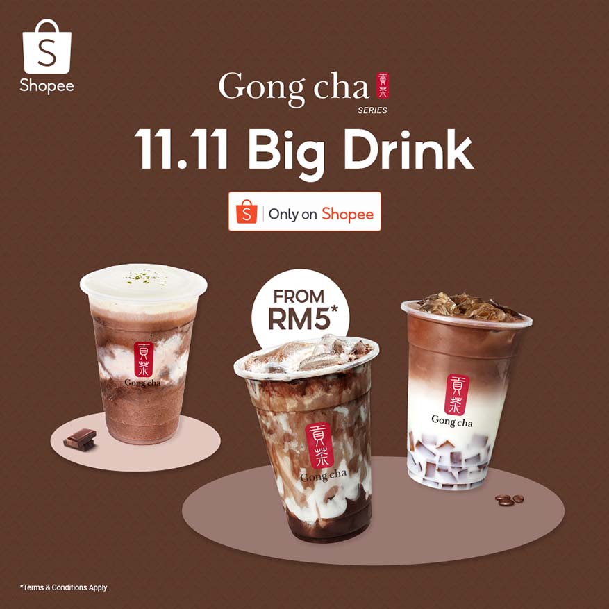 Chocolate-themed 11.11 Big Drink Series @ Gong Cha